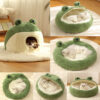 Cartoon Frog Shape Pet Cat Bed