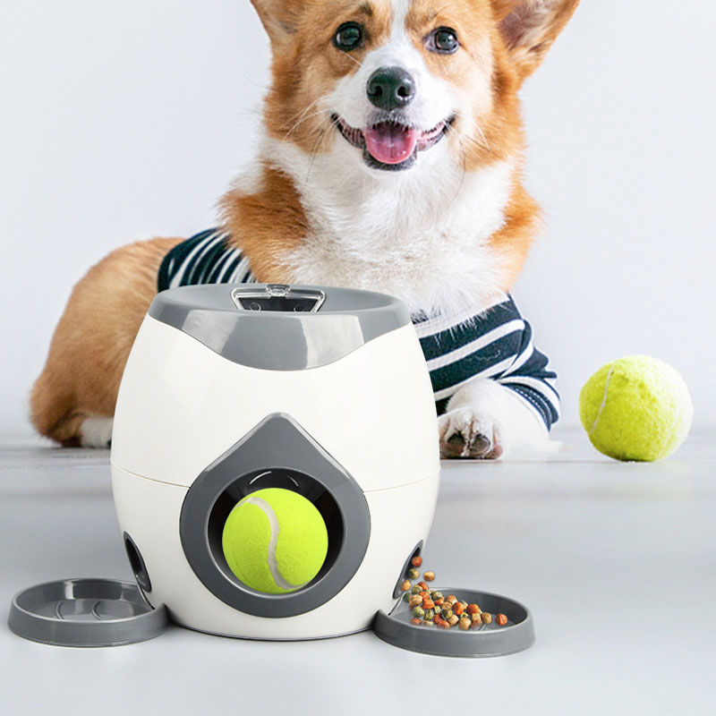 Interactive Pet Toys Tennis Leaky Eater Reward Machine - jinshwaypets.com